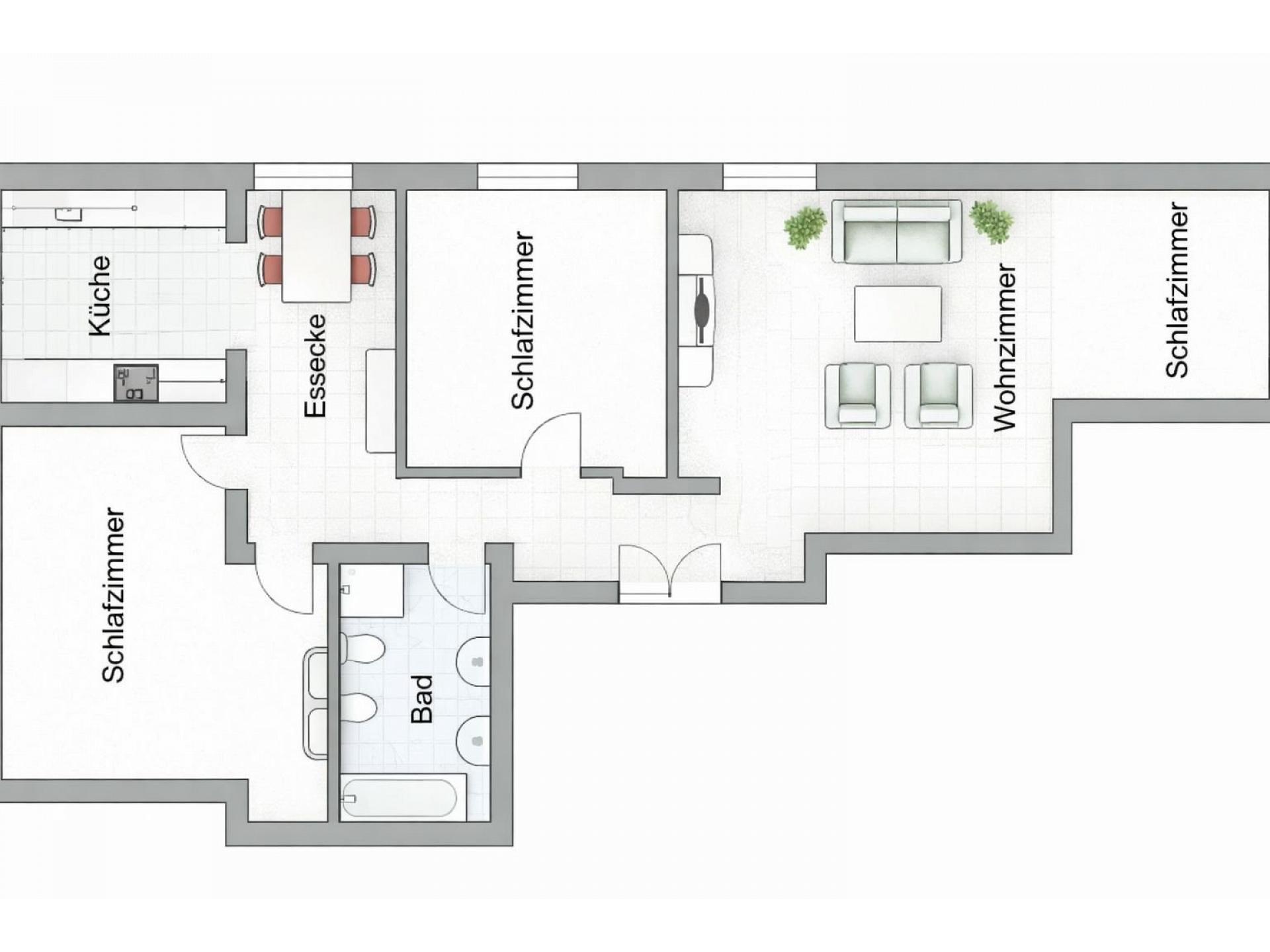 Ferienwohnung  NW 19  mit gro&szlig;er Terrasse Foto 13