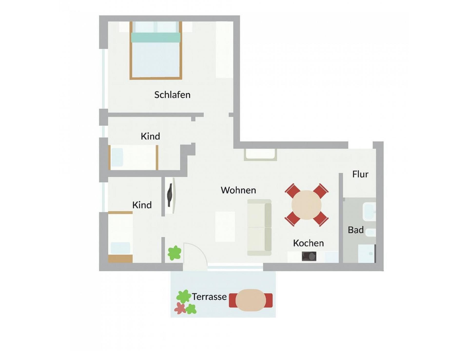 Ferienwohnung NW 21  Meerblick & Terrasse zur Seeseite Foto 13